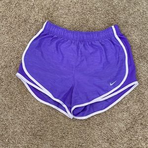Purple Nike shorts